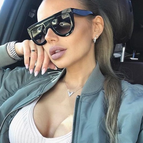 Oversized Black Sunglasses - Picture 3 of 6